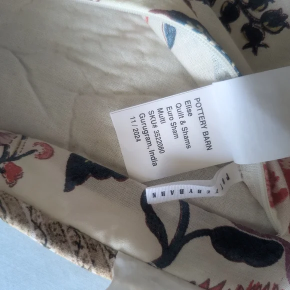 Pottery Barn Elise Quilted Square Euro Sham - Picture 13 of 16